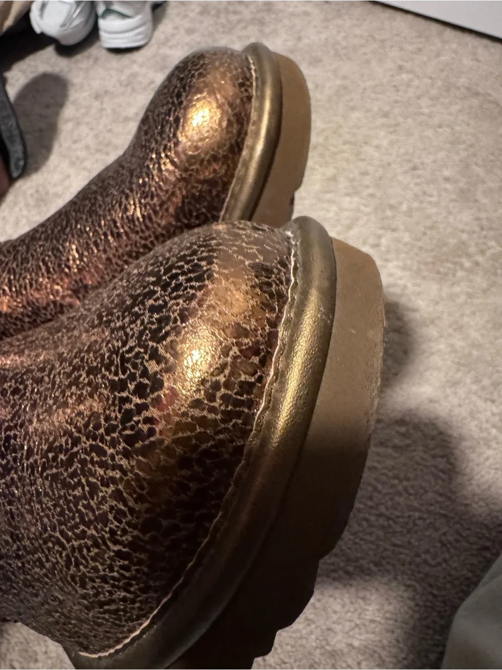 UGG Kids Metallic Bronze Short Boots